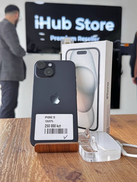 iPhone 15 • 128GB/87% Black Айфон 15 • 128 гб/87% Черный
