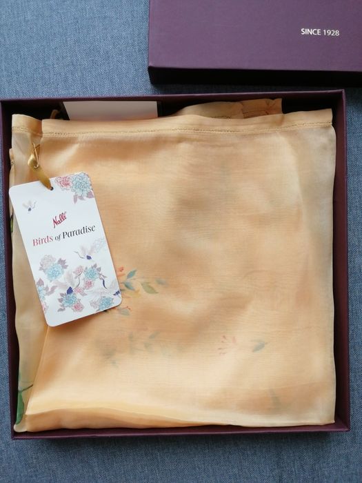 Шал копринен индийски