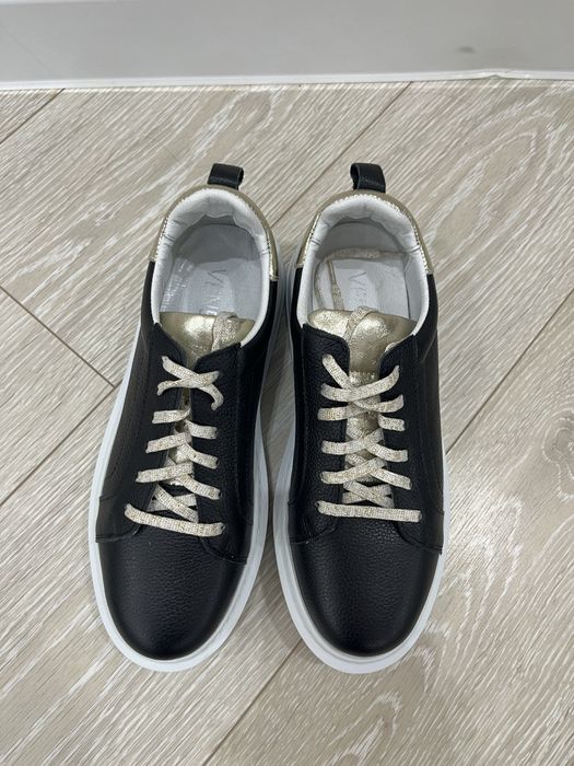 Женские кеды кожа