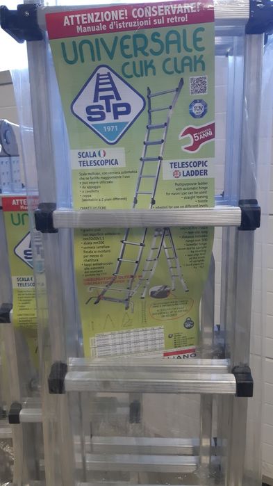 Scară din aluminiu profesională STP Click Clack diferite modele