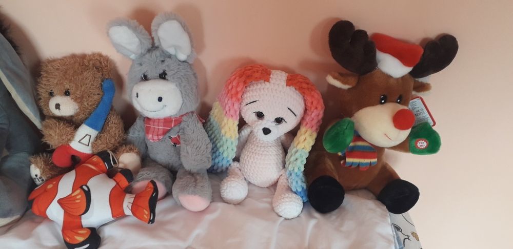 Плюшени играчки Магаре, Пиле, Елен, Мече, Зайче