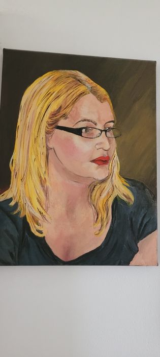 Pictura acrilica portret 40/30 cm