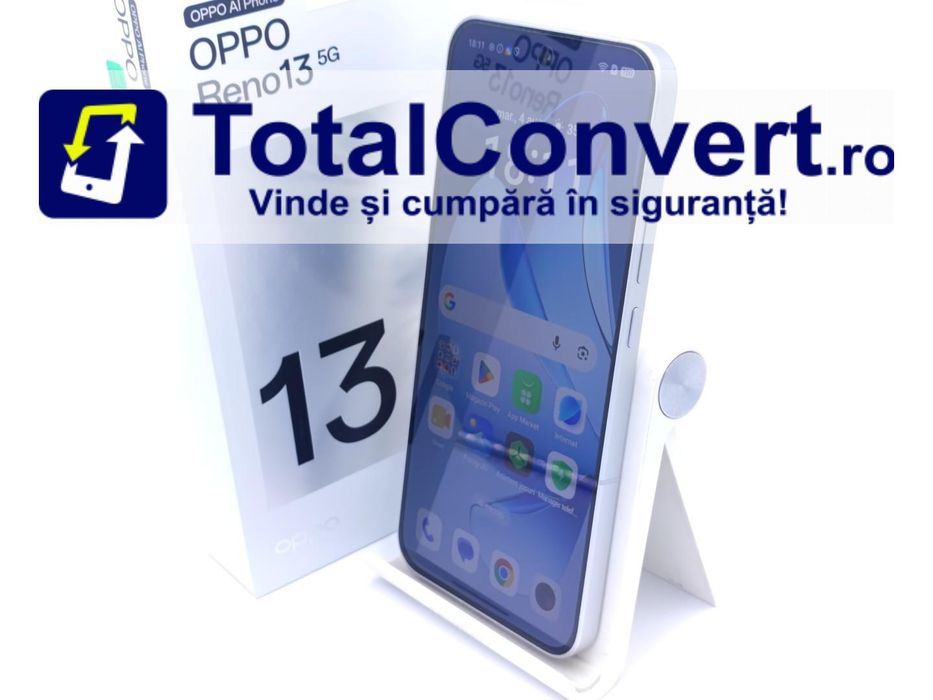 Oppo Reno13 256GB Puma White 12GB Dual SIM, Garantie 24 luni | #D94921
