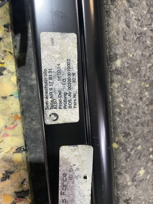 Задна щора БМВ Ф10 седан (shtora bmw f10)