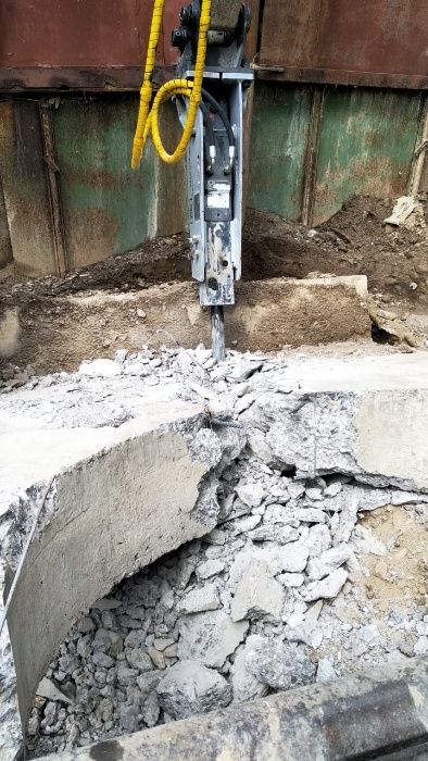 Услуги гидромолота. Мини-экскаватор. Буроям