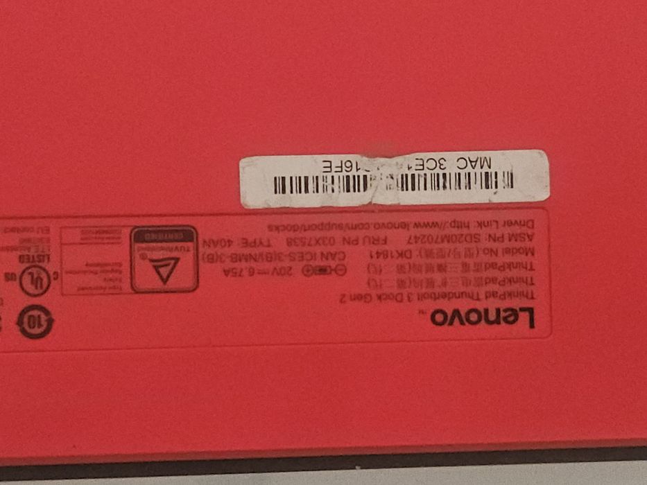 Lenovo Thinkpad thunderbold dock gen2