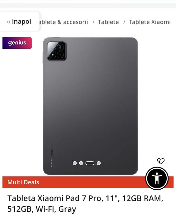 Xiaomi pad 7 pro , noua !!!