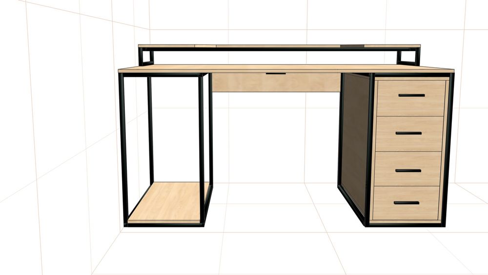 Офисный копютерный стол лофт игровой индивидуальный дизайн на заказ
