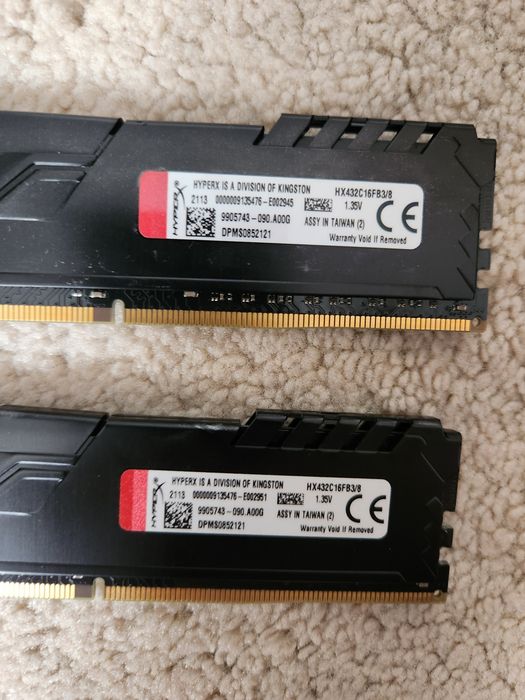 Memorie dual chanel kingston fury ddr4 16gb (2x8gb) 3200Mgz