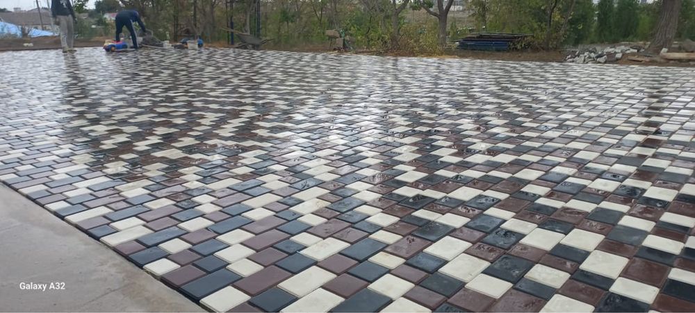 Укладка брусчатки