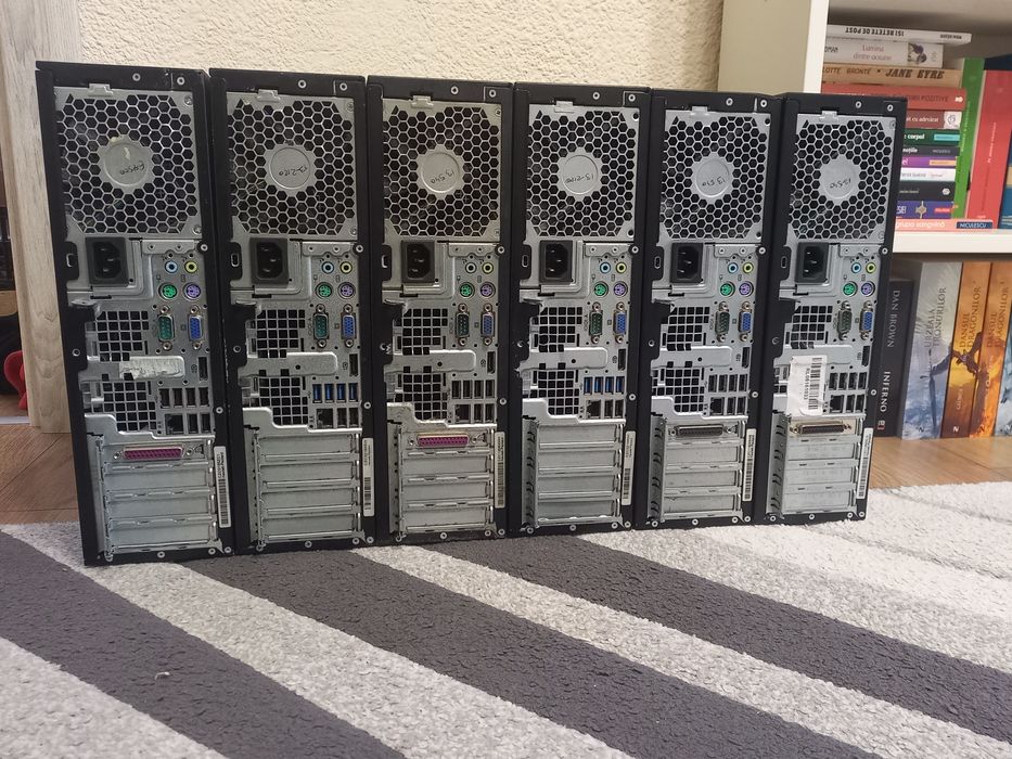 LOT 6x Calculator PC HP Compaq Elite 8300 proc i3 4GB RAM HDD 160GB