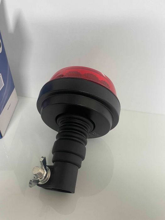 Girofar LED rosu 12-24V baza flexibila pentru stalp IMEL ITALIA
