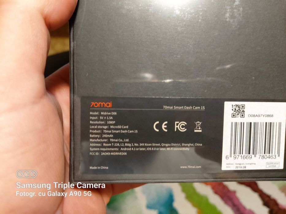 Camera auto 70mai MiDrive D06 1S