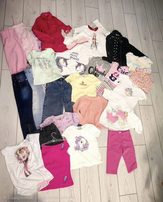 Одежда на девочку 6-8 лет. За всё 8000тг
