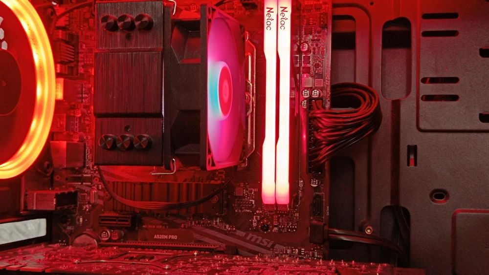 Ryzen 5 5500 + A520m pro,   +падарка