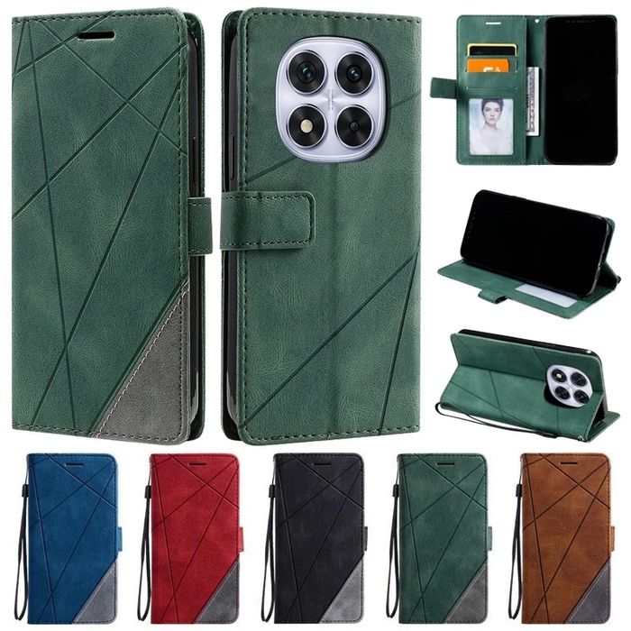 Xiaomi Redmi Note 15 14 13 Pro Pro+ / TRIANGLE Кожен калъф тефтер