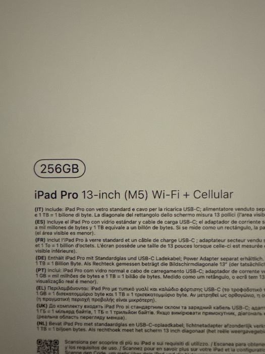 Ipad Pro 13 inch M5 Wifi+Celular