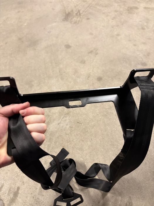 Suport de montare pentru scaun auto copii cu sistem Isofix, otel, negru
