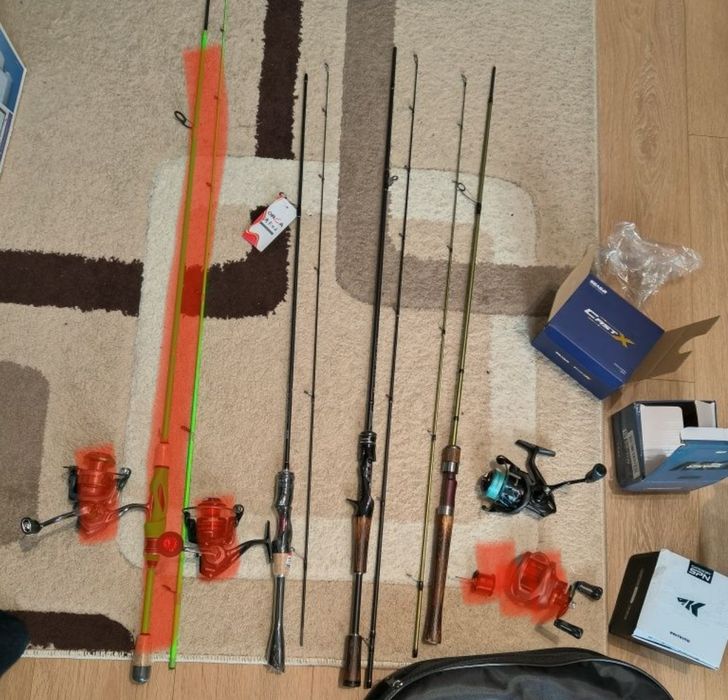 Lansete Mulinete Spinning Baitcasting Pescuit