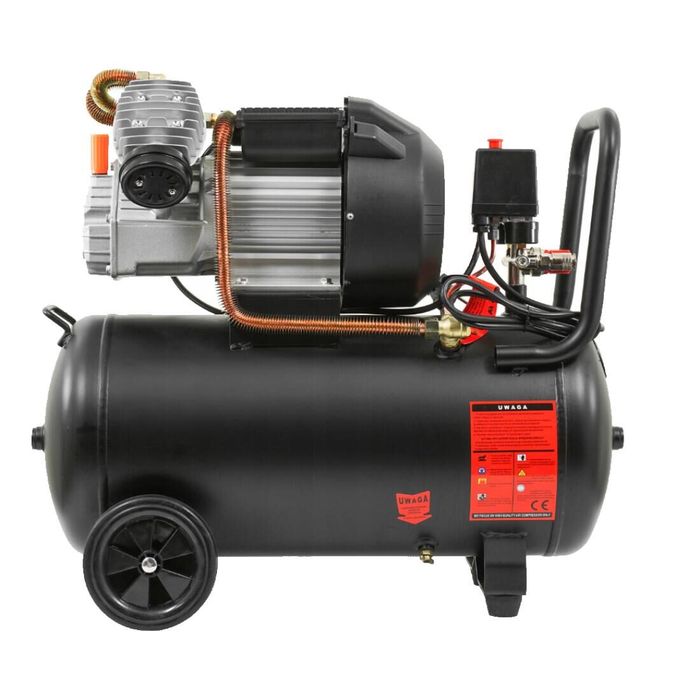 Compresor de aer cu 2 Cilindri, capacitate rezervor 50 Litri, 3 CP,