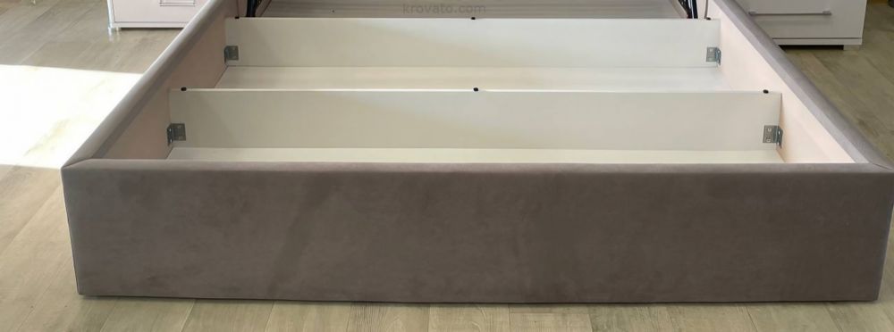 Двуспальная кровать,  Мягкая кровать, с подъемным механизмом,