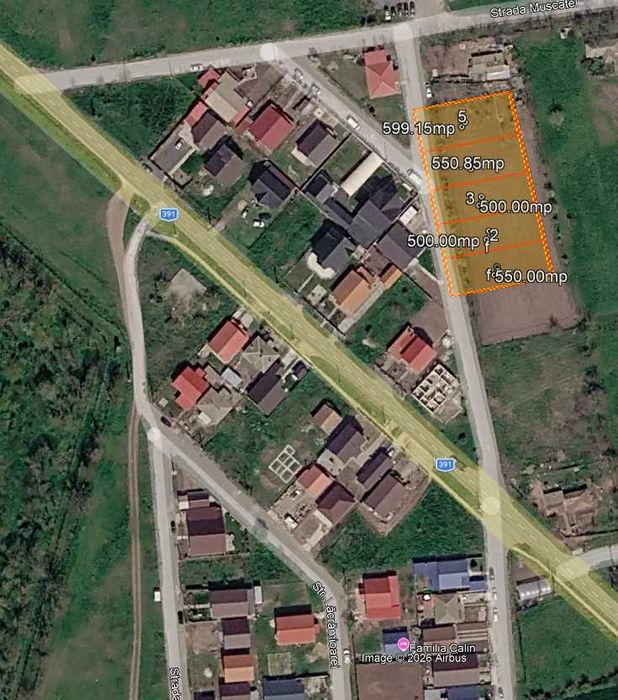 Teren Topraisar de vanzare loturi 500-600