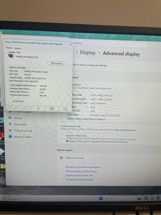 Unitate calculator Mini PC Dell OptiPlex 3070, I3 8300T, 8gb . ssd M2 ...