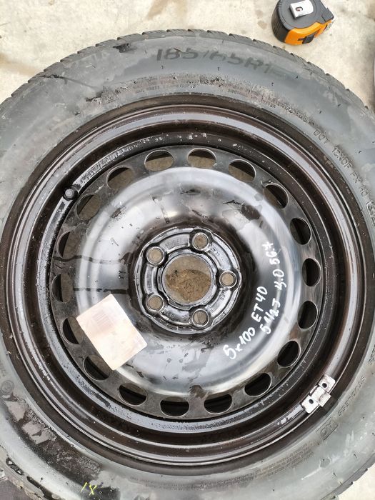 4бр. Железни джанти 15цола 5x100 VW Polo / Seat Ibiza  / Audi A1