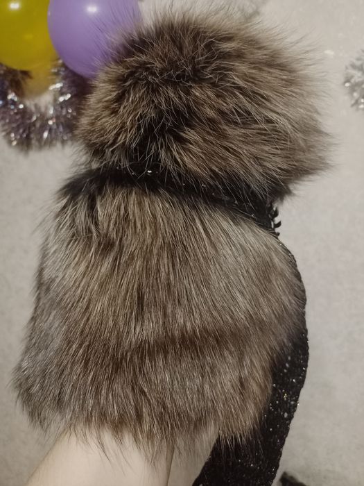 Шапка-конфетка  чернобурка