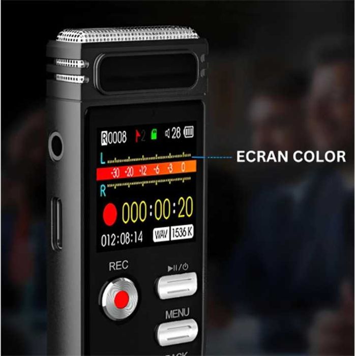 Reportofon Digital Profesional, 16GB, Ecran Color,Reducere Zgomot