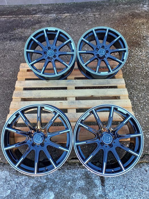 19 Mercedes Brabus 8.5j et38 9.5j et48 Ml Cl E S C Gl Black Polish 4ma