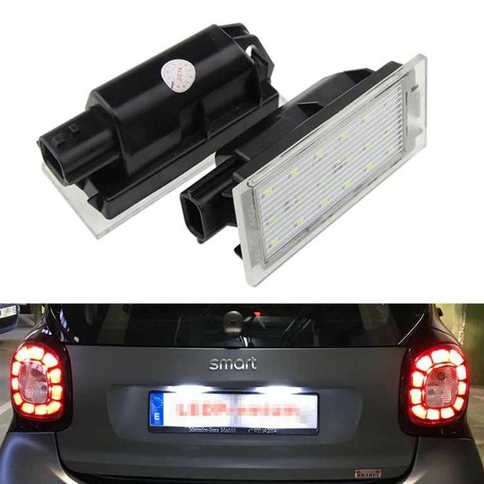 Lampi LED numar Renault Clio, Megane, Laguna, Master, Twingo, Duster - Fara Eroare