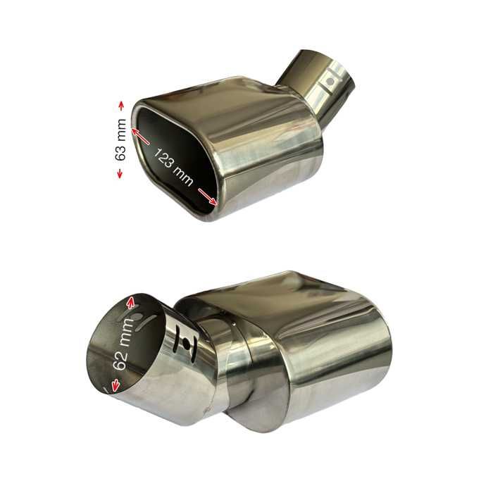 Накрайник Ауспух A205 входа-62мм изхода-123/63мм