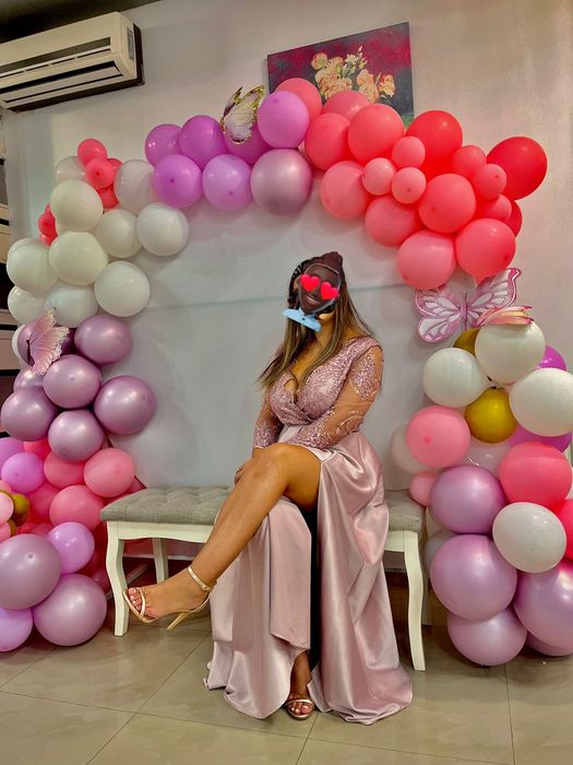 Rochie  de nunta roz pudra.