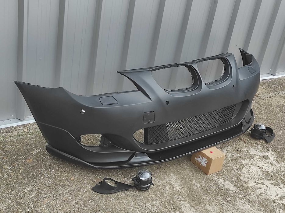 ПРОМОЦИЯ: предна броня BMW Е60 М техник / БМВ E60 Mtech + лип спойлер