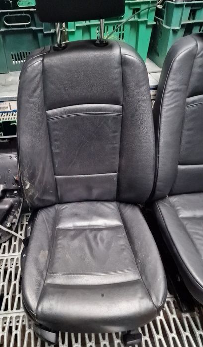 Scaune fata piele neagră incalzire bmw e92