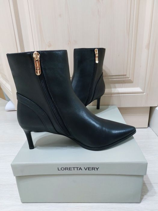 Ботильоны новые кожаные р38