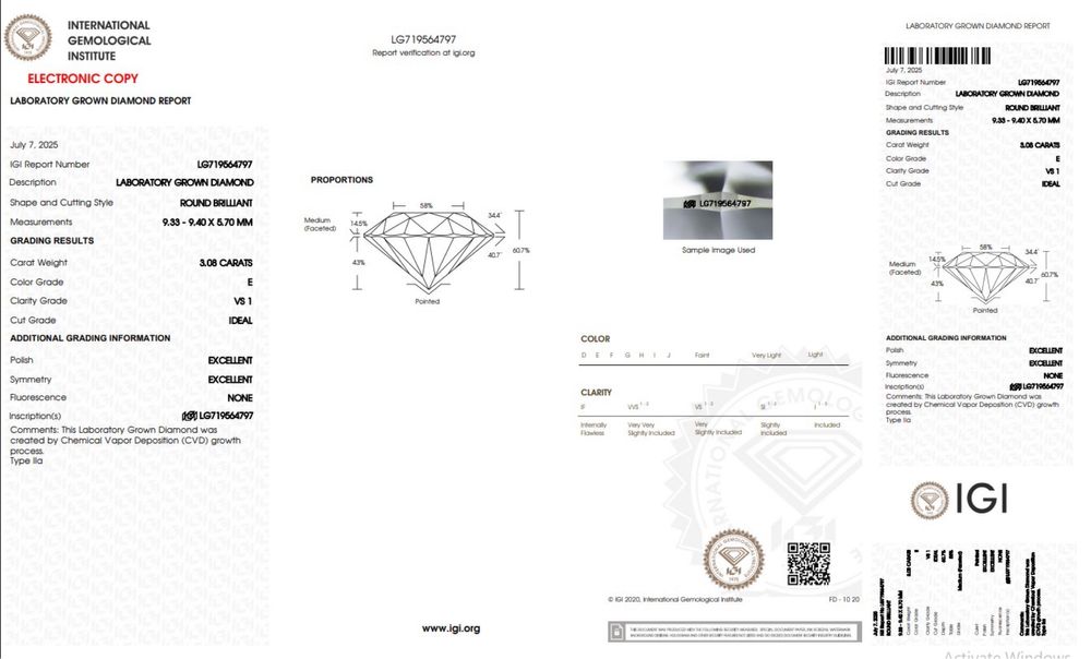 Кольцо c бриллиантом 3 карата