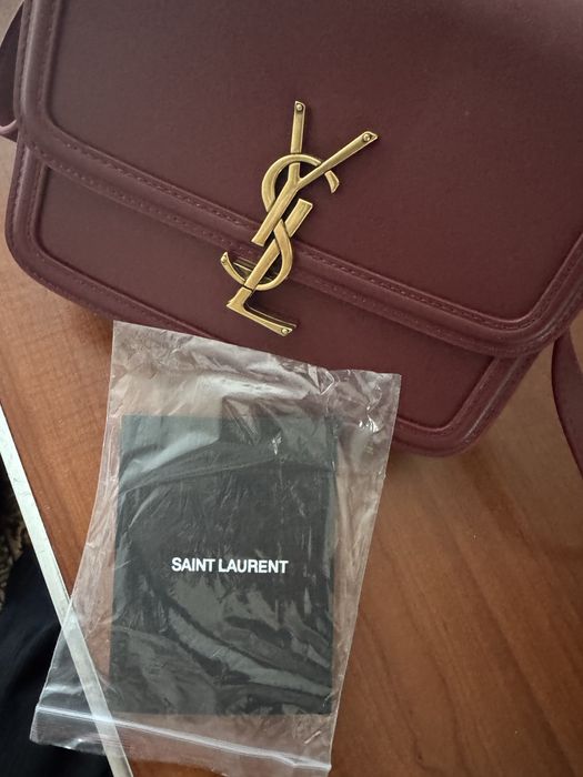 Сумка женская YSL бордовая