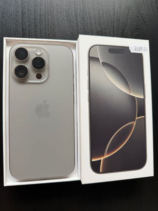iPhone 16 pro, Natural Titanium, 256 GB