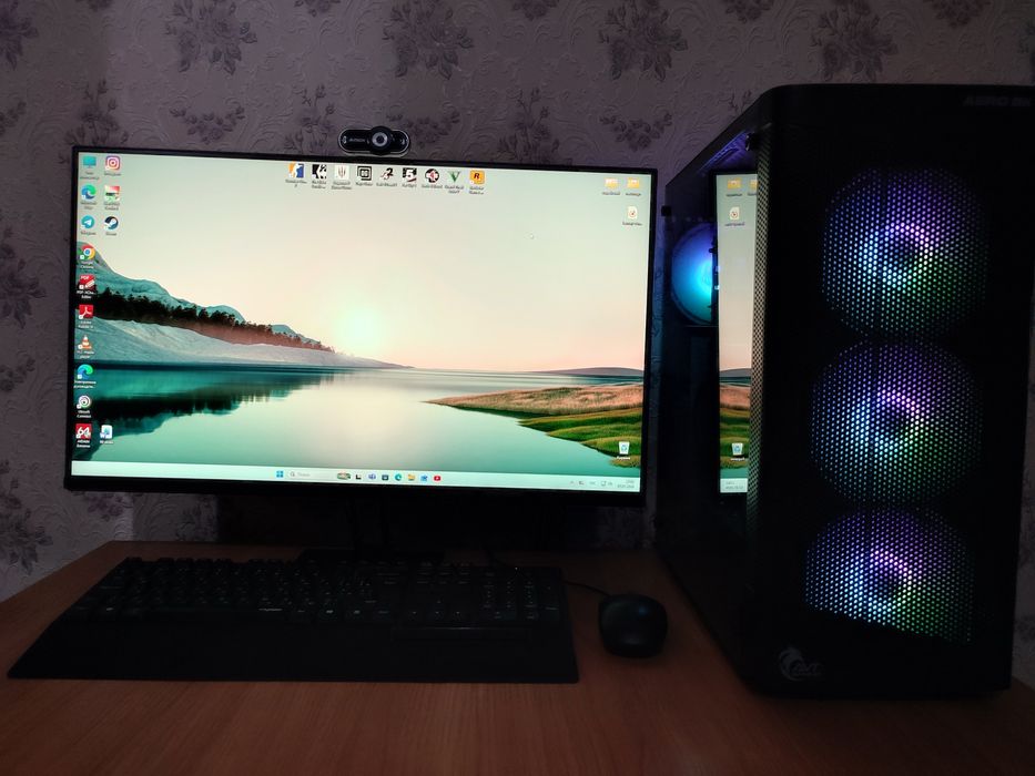 Игровой ПК + монитор 100Hz | i5-10400F + RX 580 8GB | Полный комплект