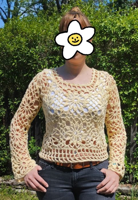 Ръчно плетена блуза
