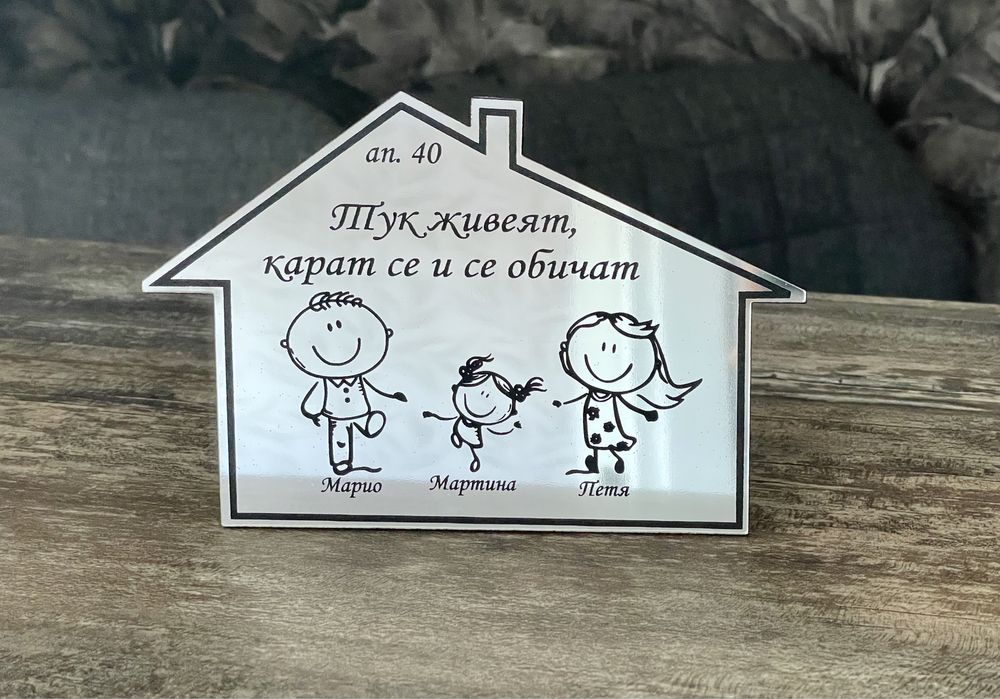 Табелка за врата и пощенска кутия