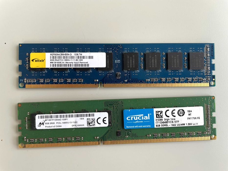 2 placute ram 8gb ddr3
