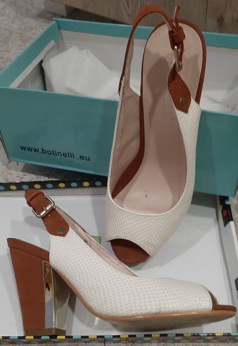 Sandale elegente, cu toc gros