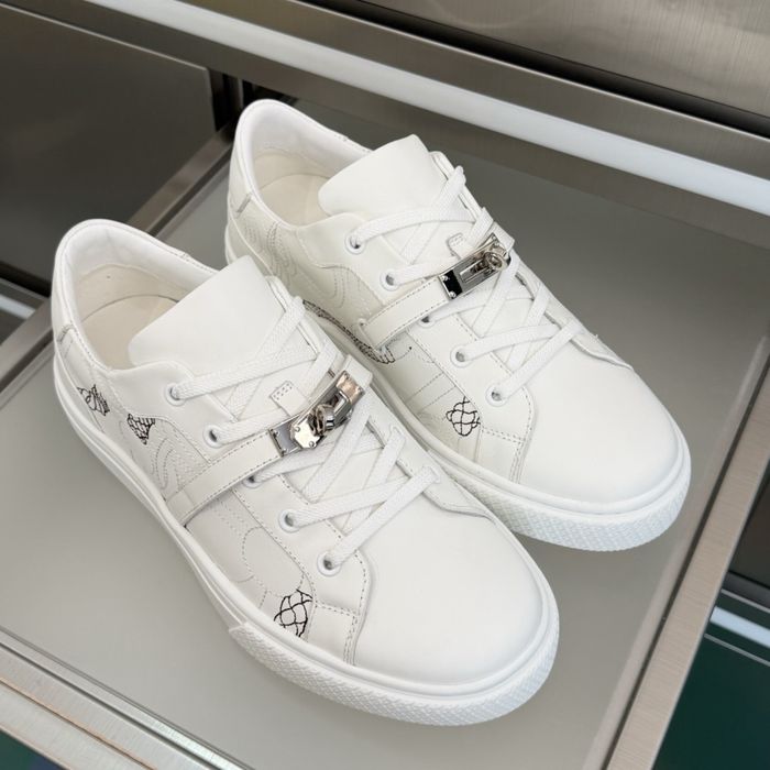 Adidasi Hermes Day White Originali  ! Premium Luxury -Piele naturala 100% -Colectia noua !
