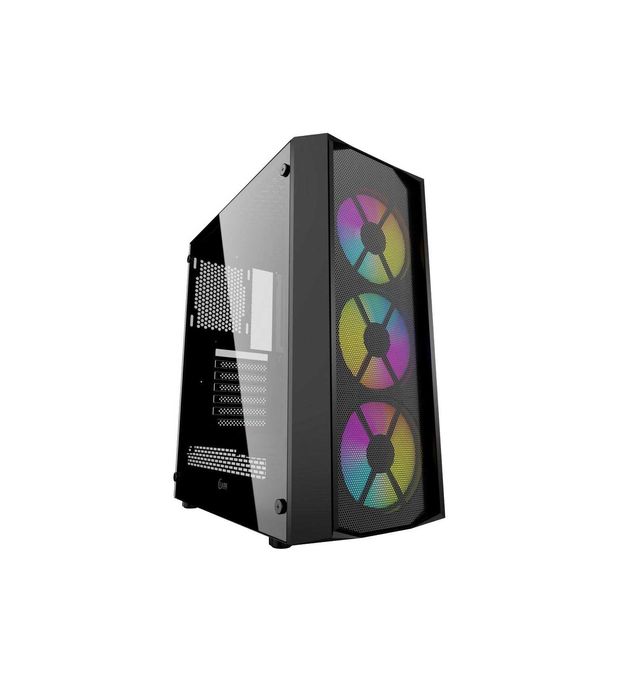 { Powercase +3xCooler RGB корпус для ПК