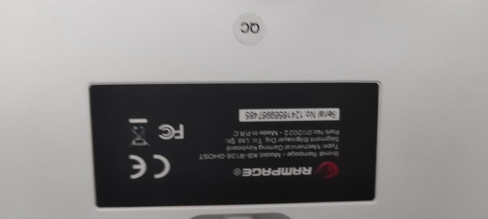 Rampage белая механическая клавиатура