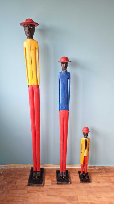 Антикварни, Автентични, Африкански статуи от дърво!