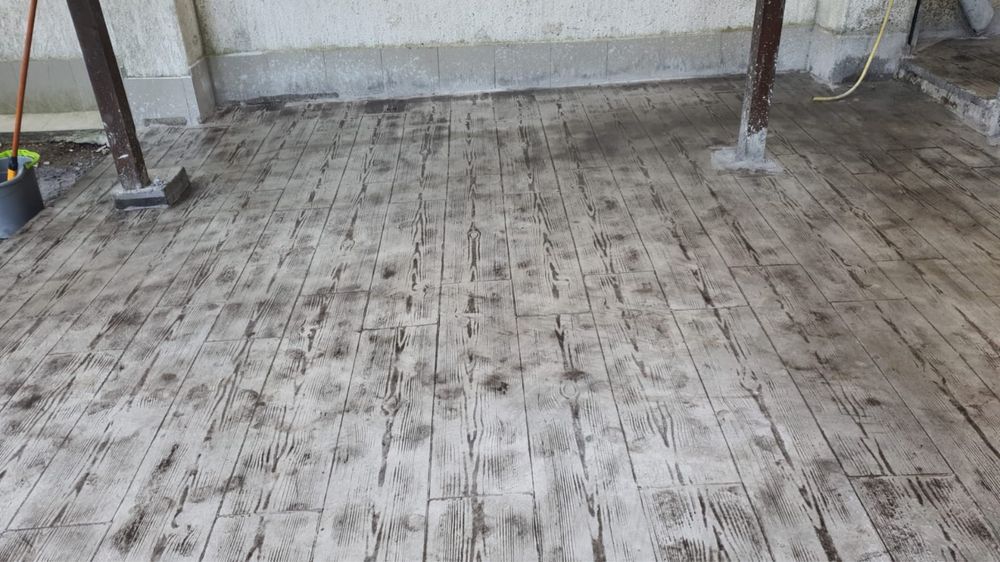 Beton amprentat/elicopterizat